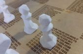 3D diezmada imprimió el conjunto del ajedrez impreso en serie 1
