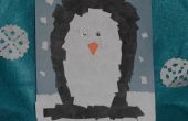 Rasgar papel pingüino proyecto de Artes y oficios de Collage para niños