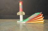 Construir un cohete de papel y papel lanzador