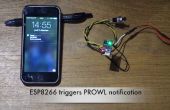 Configuración portable y mínima para las notificaciones de PROWL con independiente ESP8266