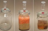 Recipiente de fermentación anaeróbica de vidrio