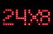 Hacer un cartel gigante de LED! (matriz de 24 x 8) 