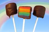 Cómo hacer un Cake Pop con rayas de arco iris