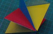 Hacer un modelo que ilustra dividir un cubo en seis tetraedros congruentes