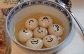 Tangyuan (dumplings de arroz glutinoso en sopa dulce)