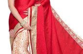 Impreso y Casual vestir saris están ganando popularidad en todo el mundo