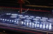 Laser-corte algorítmicos copos de nieve