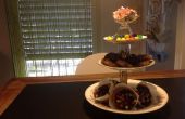 Servir cupcakes con estilo... hacer un etagere de lujo hecho de viejos platos