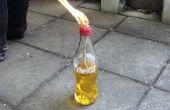 Antorcha de fuego botella del coque