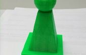 3D impreso ajedrez peón