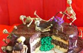 "Muerte por Chocolate" esqueleto sorpresa torta