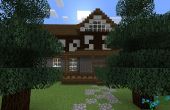 Casa half-timbered de Minecraft