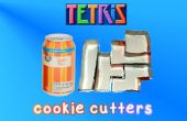 Convertir latas de bebidas en cortadores de galleta de Tetris