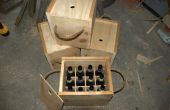 Cajón de botellas de cerveza madera