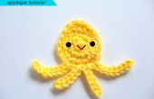 Cute Crochet el Applique de pulpo