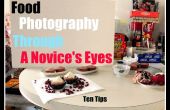 Ojos de alimentos fotografía a través de un principiante