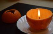 Cómo hacer una vela de naranja