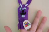 Marioneta del dedo de conejo de Pascua