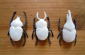 Esculturas de arcilla de escarabajo