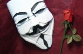Máscara de Guy Fawkes en Origami