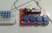 DIY PCB 4 canal IR control remoto