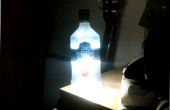 Lámpara de botella de vodka (utilizando LEDs)
