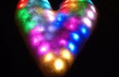 Color cambiar LED nieve corazón San Valentín
