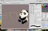 Dibujo de un panda (pasos PSD)