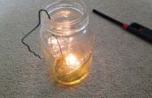 Lámpara de aceite del tarro de masón