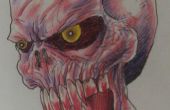 Vampiro calavera dibujo por Wayne Tully