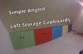 Simple ángulo de Loft almacenamiento armarios