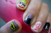 Batman y Joker de uñas de arte