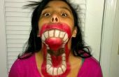 Pintura de la cara boca grande Halloween!!!!!! 