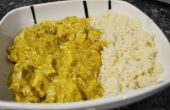 Pollo al curry con arroz. (Modo rápido) 