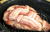 Bacon enrejado cordero asado