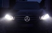 Instalar Mercedes Benz LED iluminado parrilla emblema