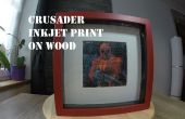 Cruzado: No lamento de inyección de tinta impresión en madera