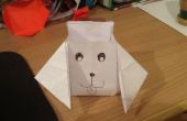 Caja de origami perro cara