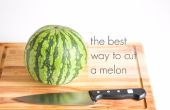 La mejor manera de cortar un melón