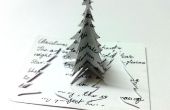 Tarjeta de felicitación 3D DIY árbol de Navidad