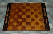 Tablero de ajedrez marquetería no lineal