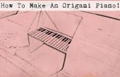 Cómo hacer un Origami Piano! 