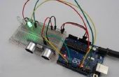 Arduino HCSR04 LED distancia warner