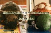 Pintar una decoración de Patio oxidado tortuga