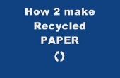 Cómo reciclar papel usado (papel de carta casera)