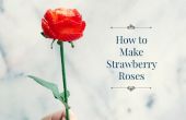 Cómo hacer rosas de fresa