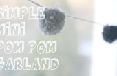 Simple Mini Pom Pom Garland