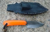 Naranja maneja cuchillo de caza