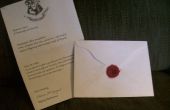 ¿Carta de aceptación de Hogwarts con sello de cera