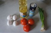 Cómo hacer tomates con huevos fritos